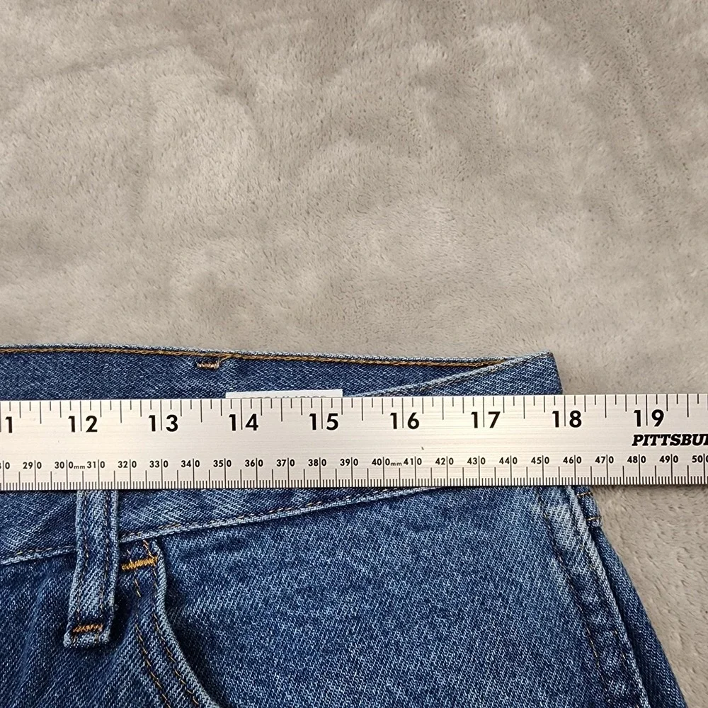 Rustler Jeans Mens 36x30 Blue Medium Wash Regular Fit Straight Leg Denim Casual